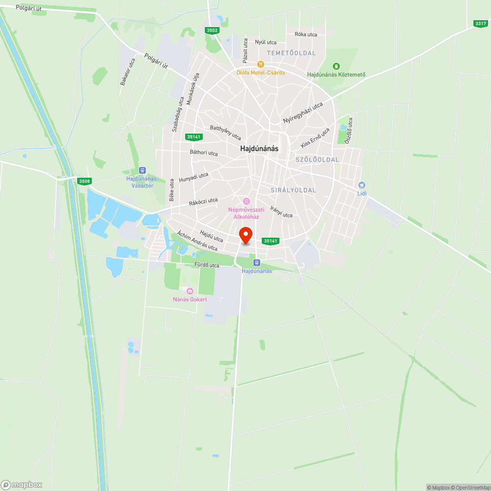 Szemetes bejelentés helye