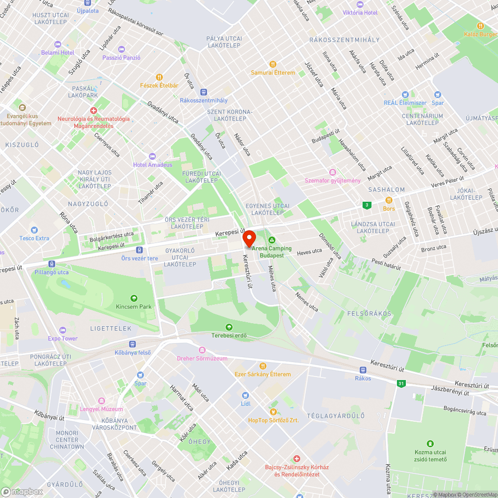 Megsüllyedt forgalomlassító műtárgy (fekvőrendőr) bejelentés helye