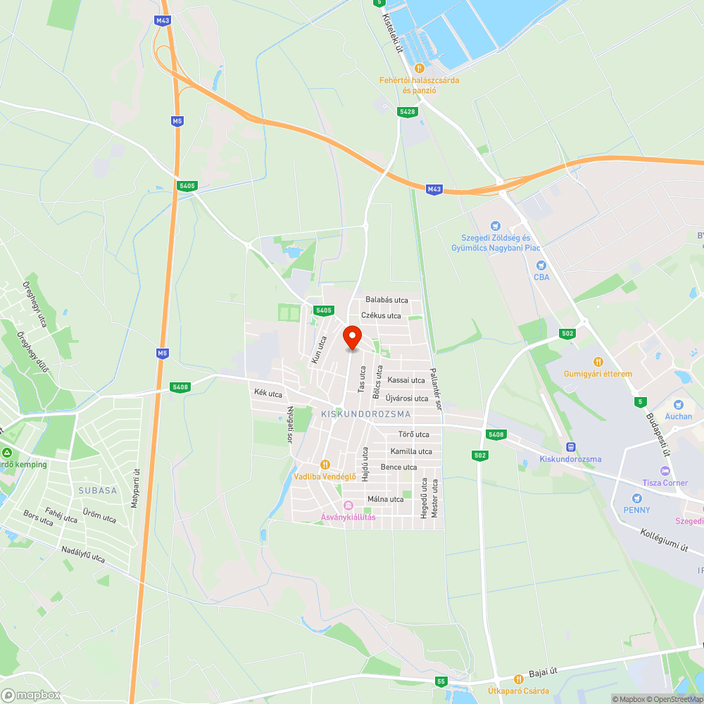 Negyvennyolcas utcai buszmegállóban kátyúk bejelentés helye