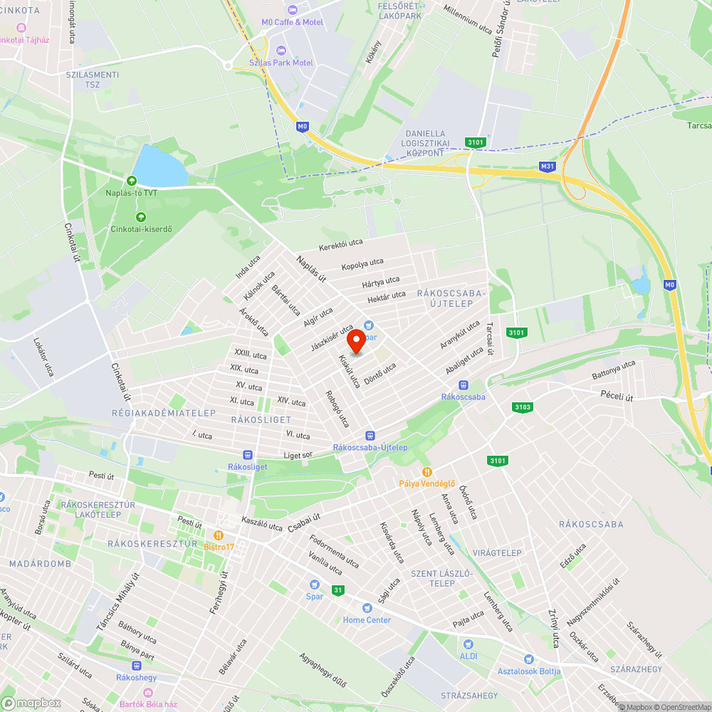 XVII. kerület Diadal utca- Demjén utca közötti játszótér bejelentés helye