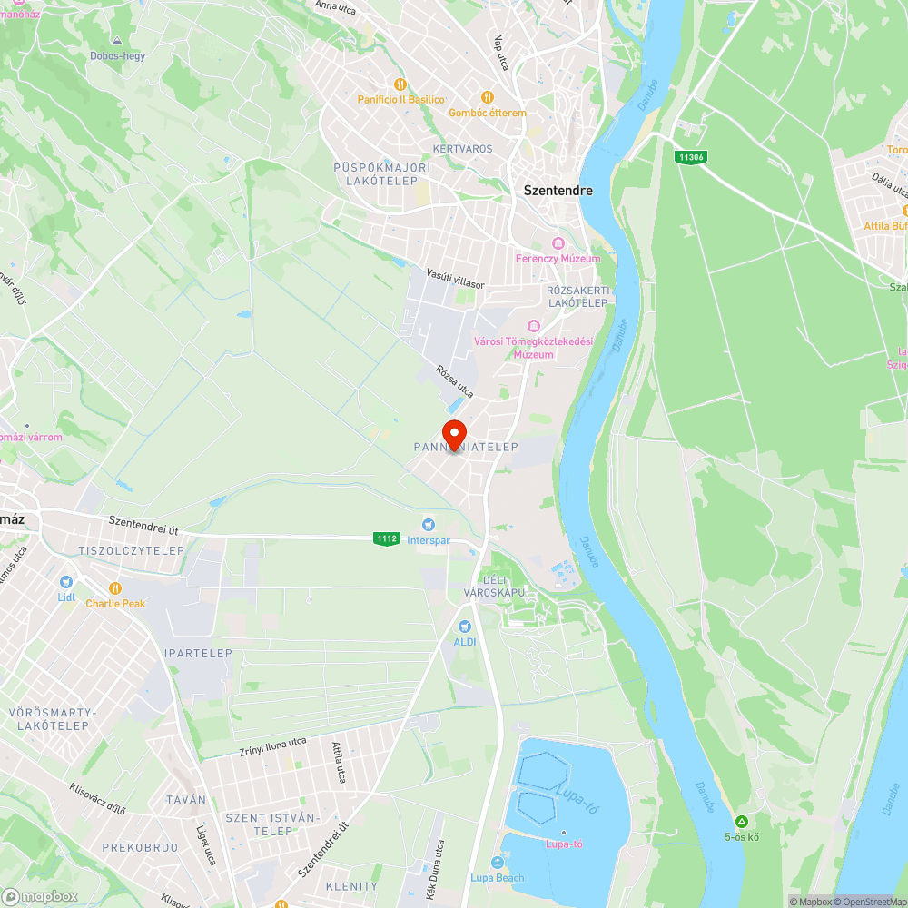 Stromfeld utca 6. előtti árok alámosódás bejelentés helye