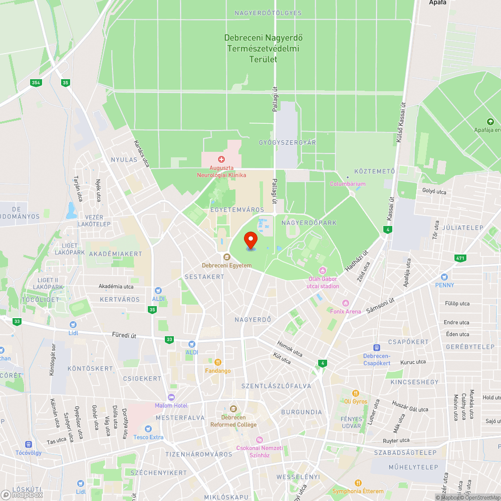 Döglött madár bejelentés helye