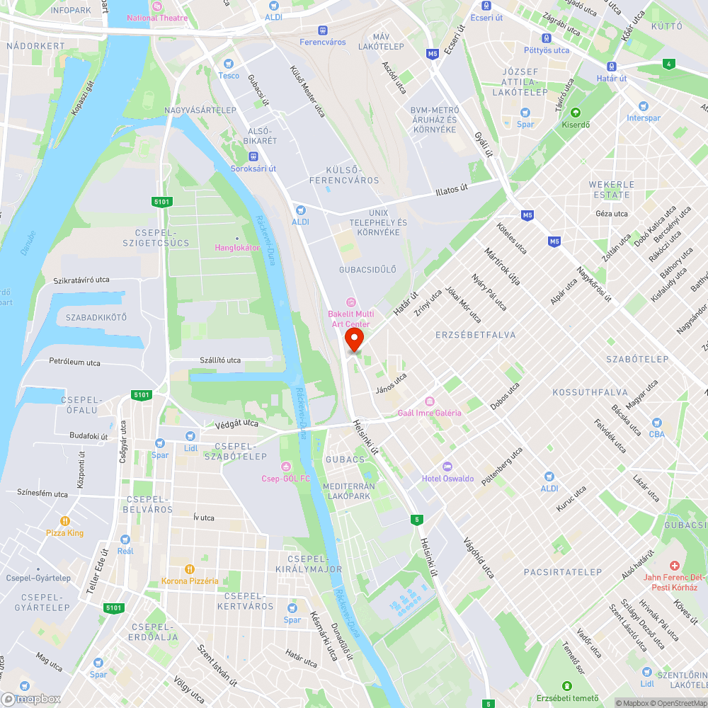 Villamos átjáró - életveszélyes(IX. Határ út, Baross u) bejelentés helye