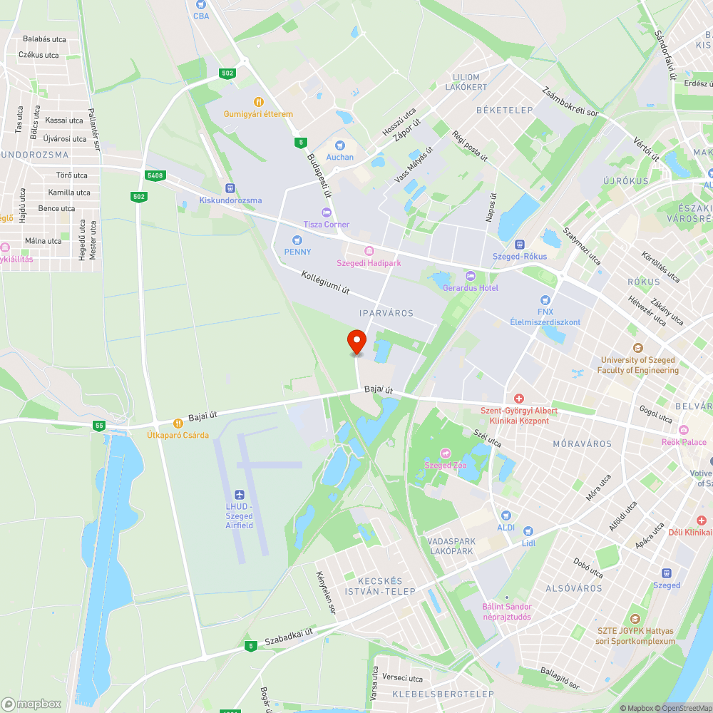 Felhólyagosodott járdaszakasz bejelentés helye