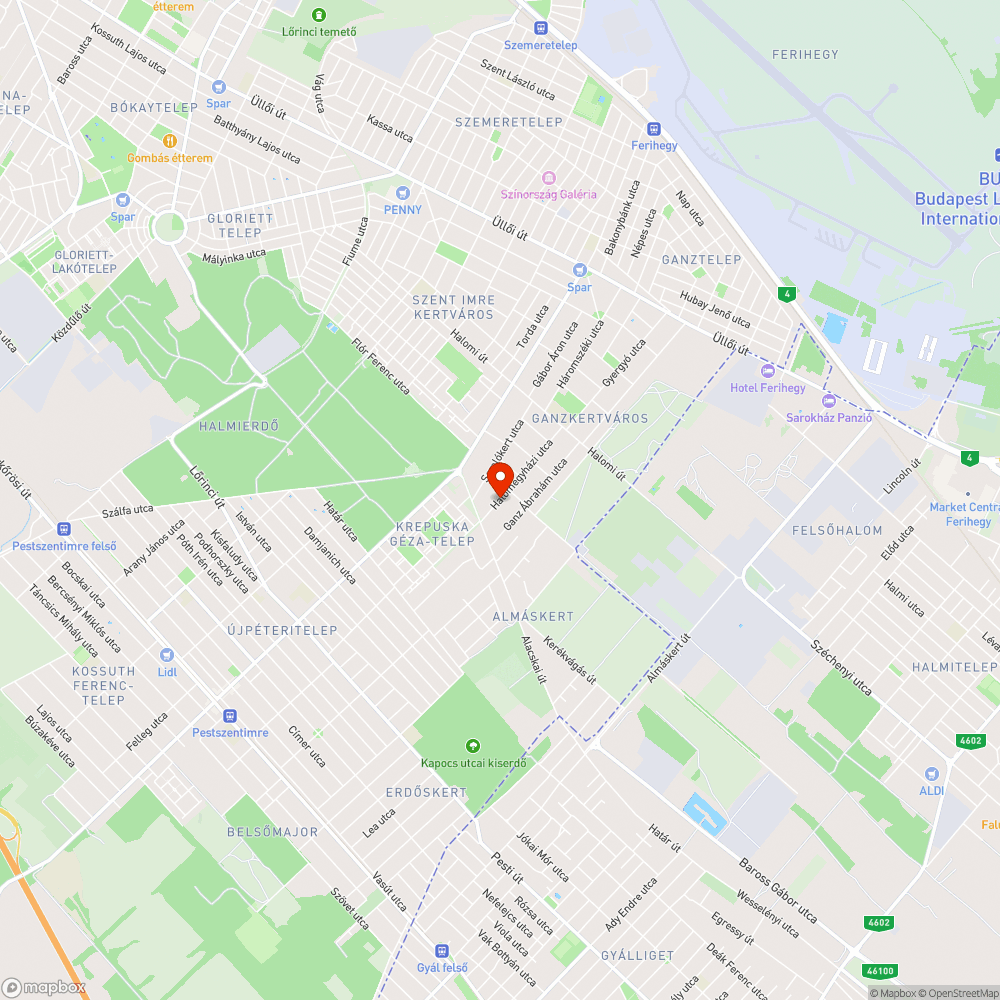 Túl magas fekvőrendőr a Halomegyházi úton bejelentés helye