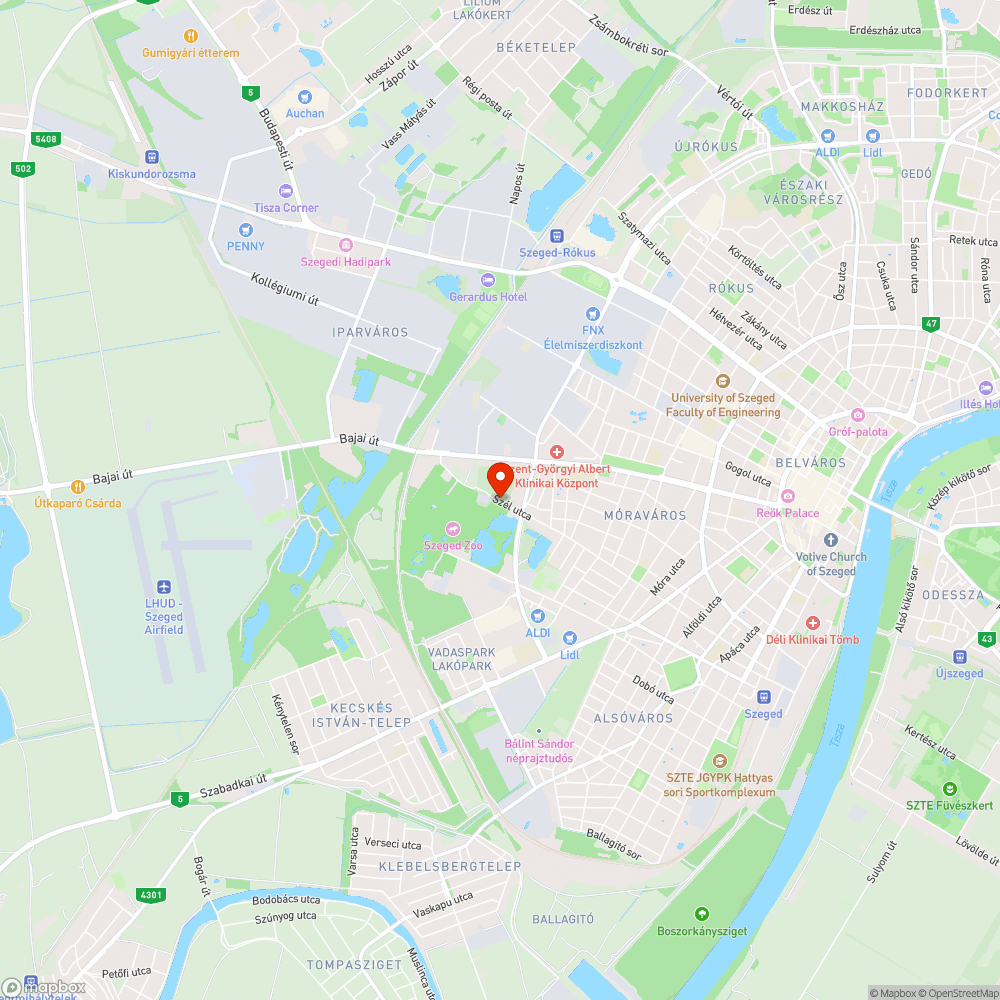 Állatkert előtti útszakasz állapota bejelentés helye