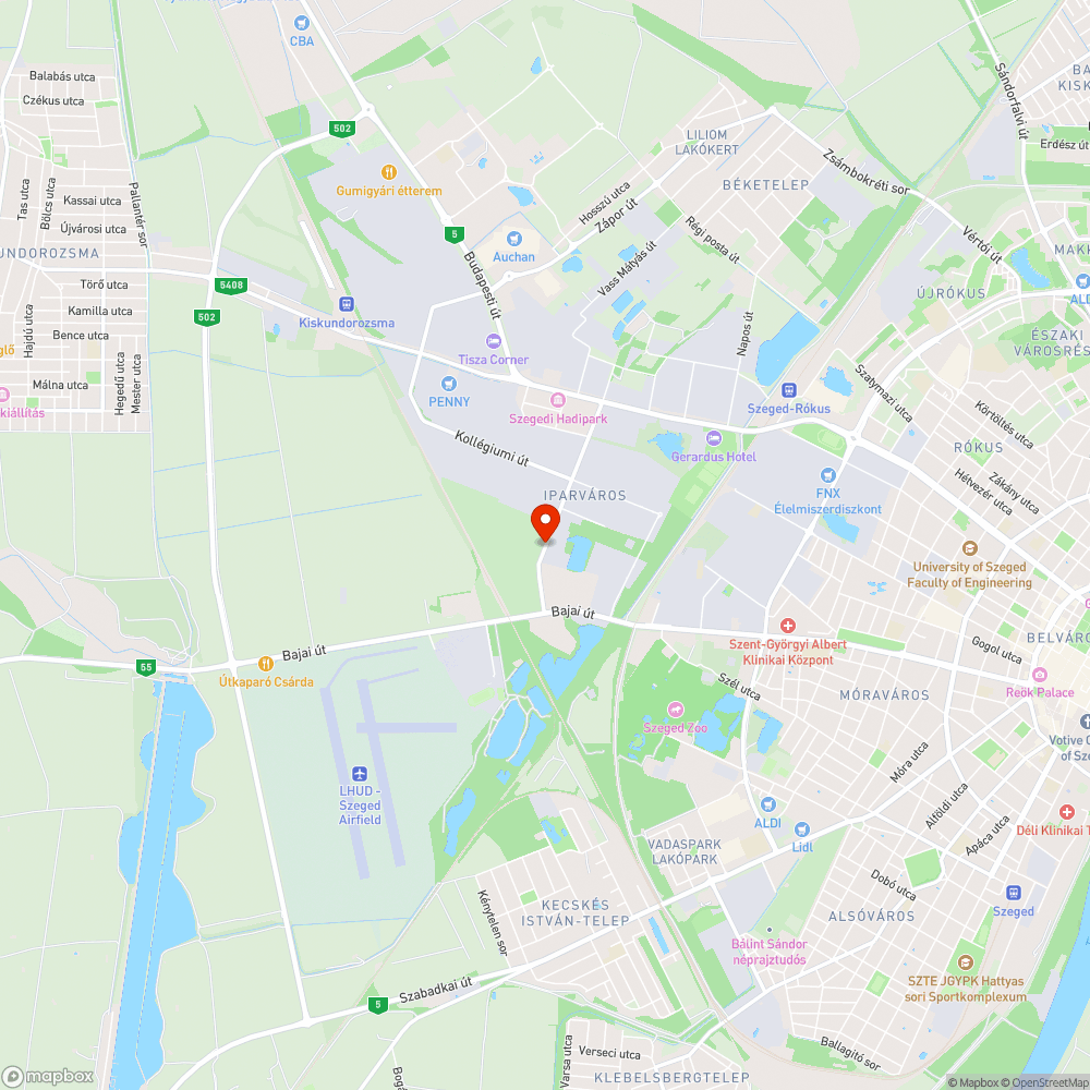 Megsűllyedt járdafelület bejelentés helye