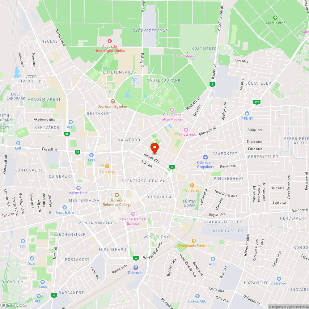 Kidőlt tábla az Apafi és Nagy Pál utca sarkán bejelentés helye