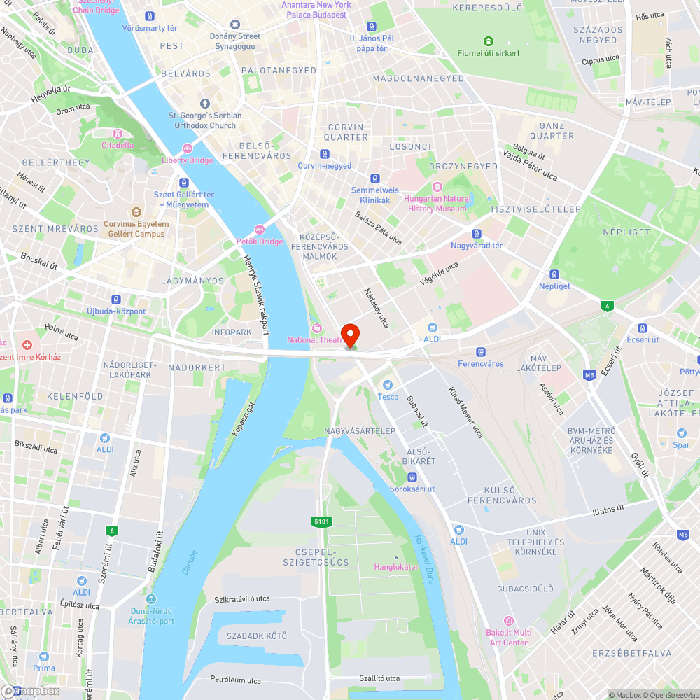 Felbontott kerékpárút (és járda) szakasz bejelentés helye