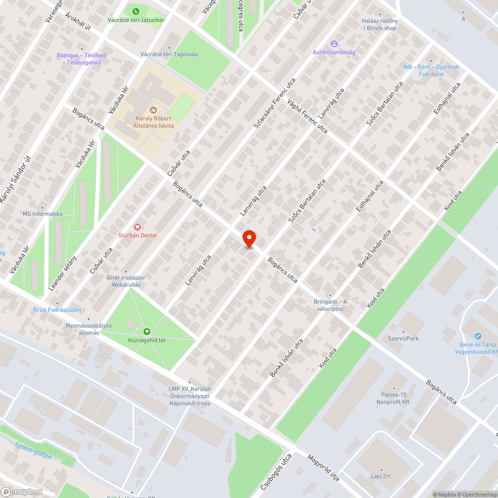 veszélyes járda bejelentés helye