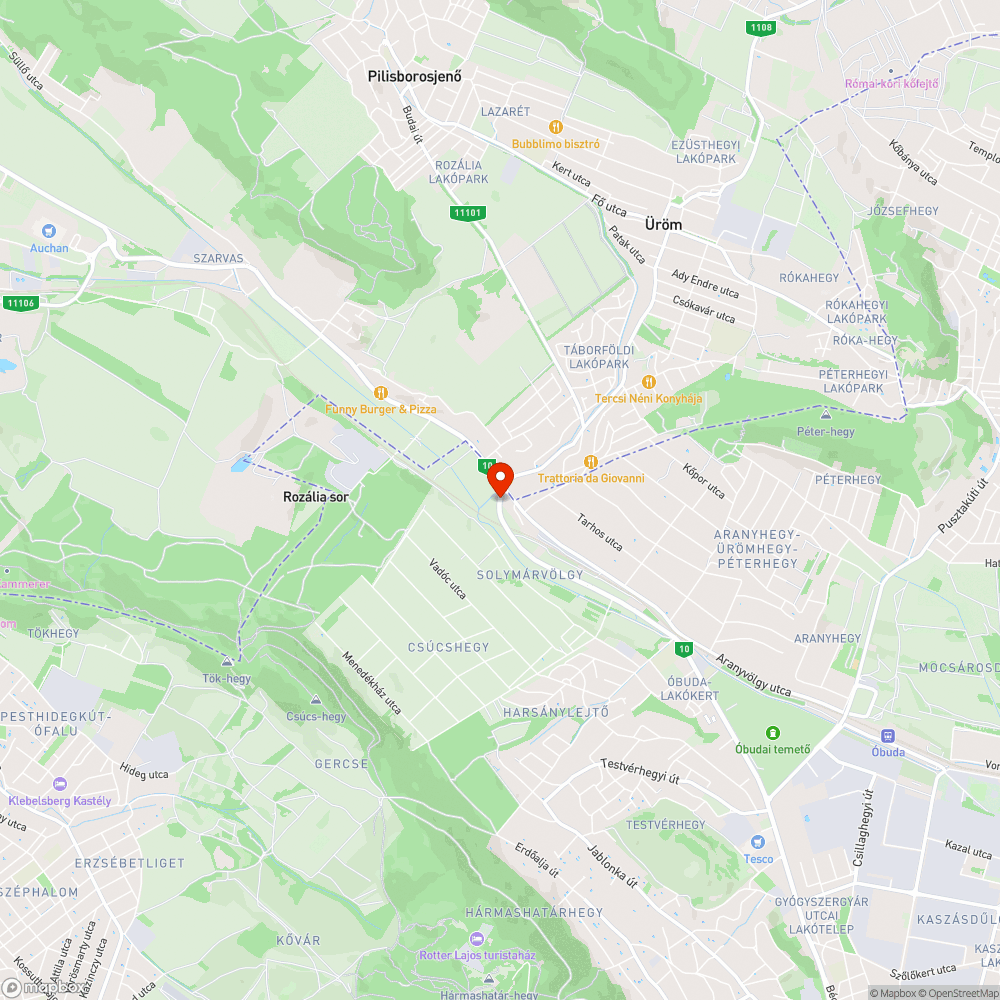 Budapest, Üröm vasúti megálló bejelentés helye