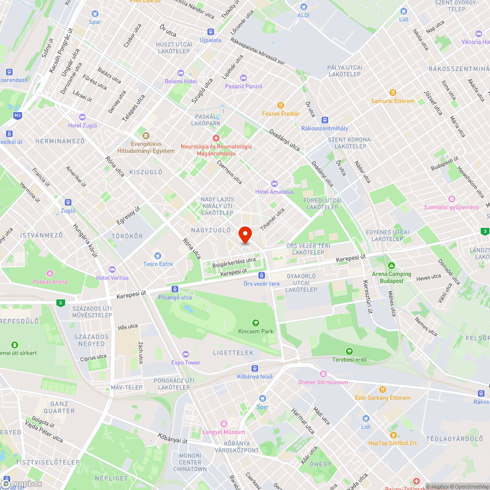 megrongált utcanévtábla bejelentés helye