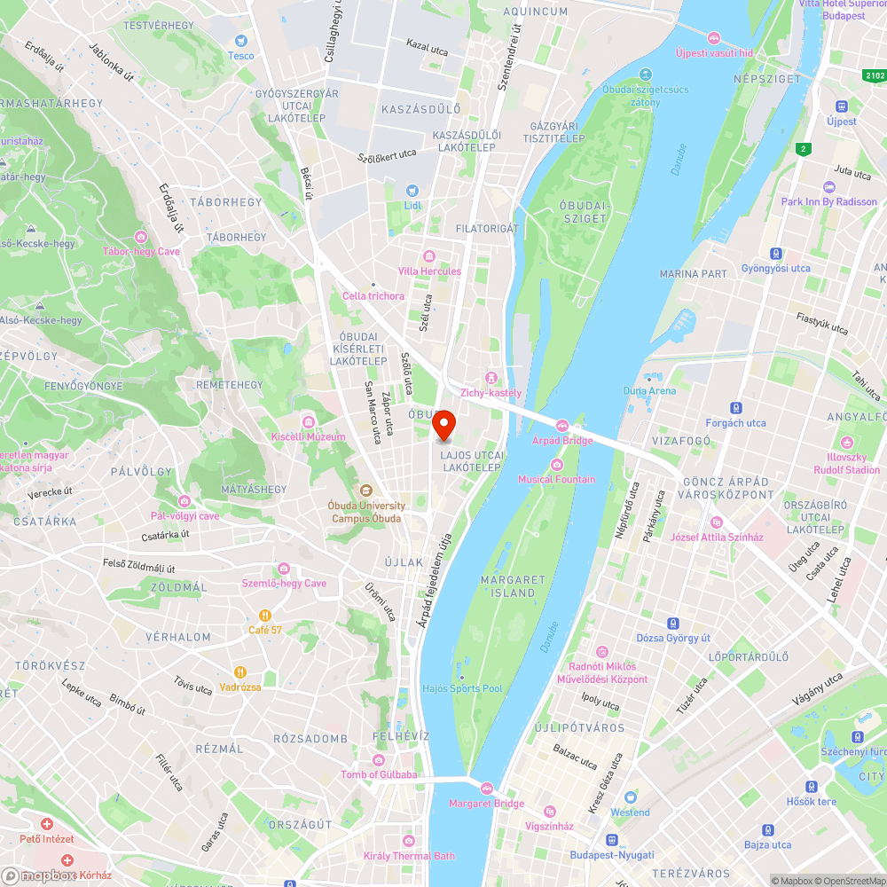 Kátyú Perc utca bejelentés helye