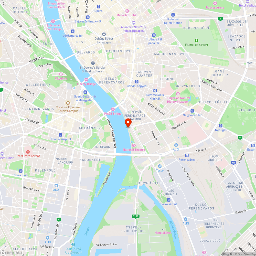 Hatalmas szemét a Haller utcai hajóállomásnál bejelentés helye