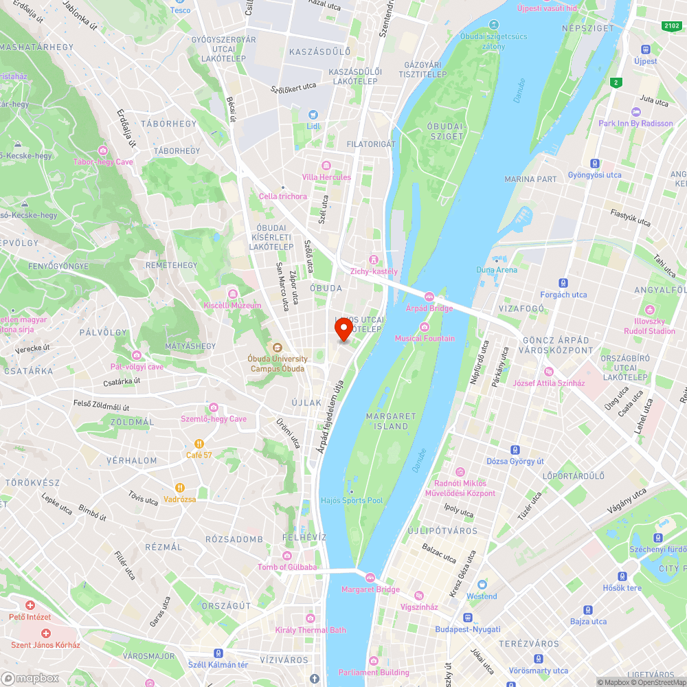 Lajos utca 114. előtt kátyú bejelentés helye