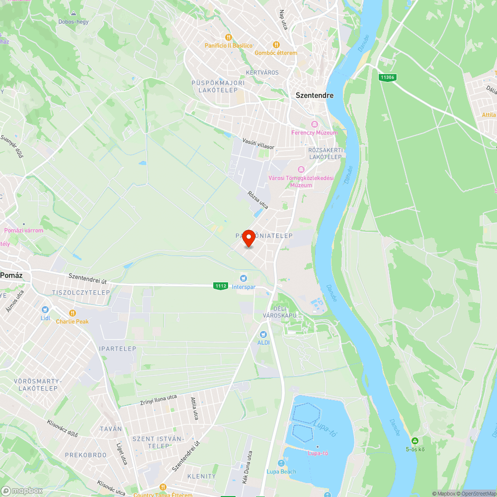 Liliom utca és Gyöngyvirág utca sarok bejelentés helye