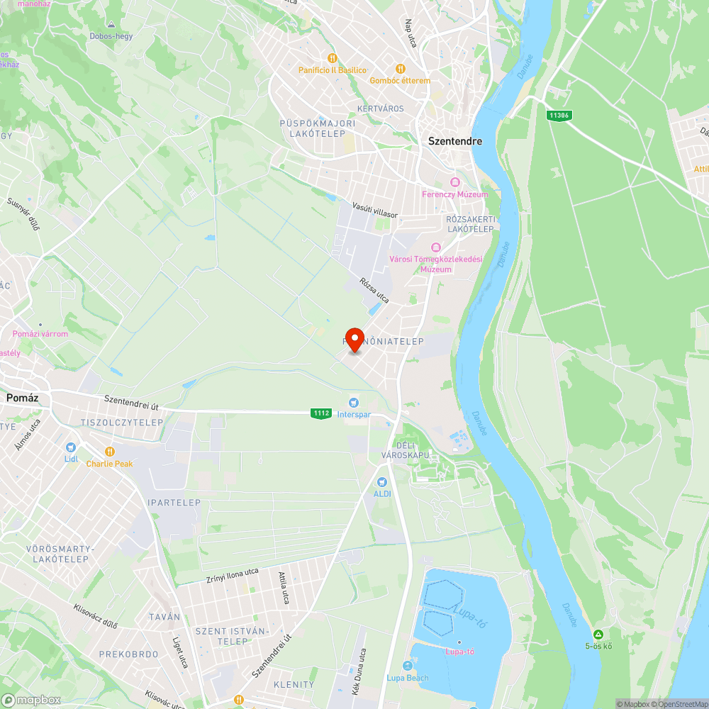 Liliom u. 18. környéki árok bejelentés helye