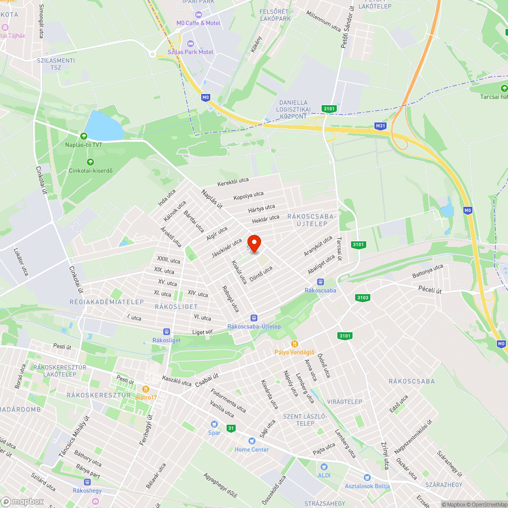 Újítsák meg a zöldterületeket! bejelentés helye