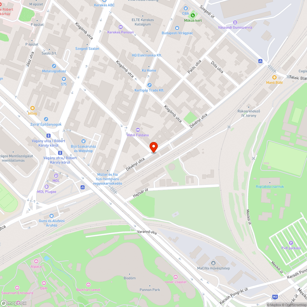 Zavaró zöld bejelentés helye