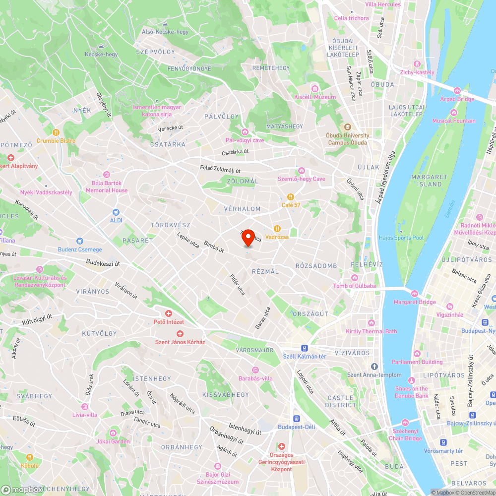 Bogár u. - Mák u. sarok - parkolás bejelentés helye