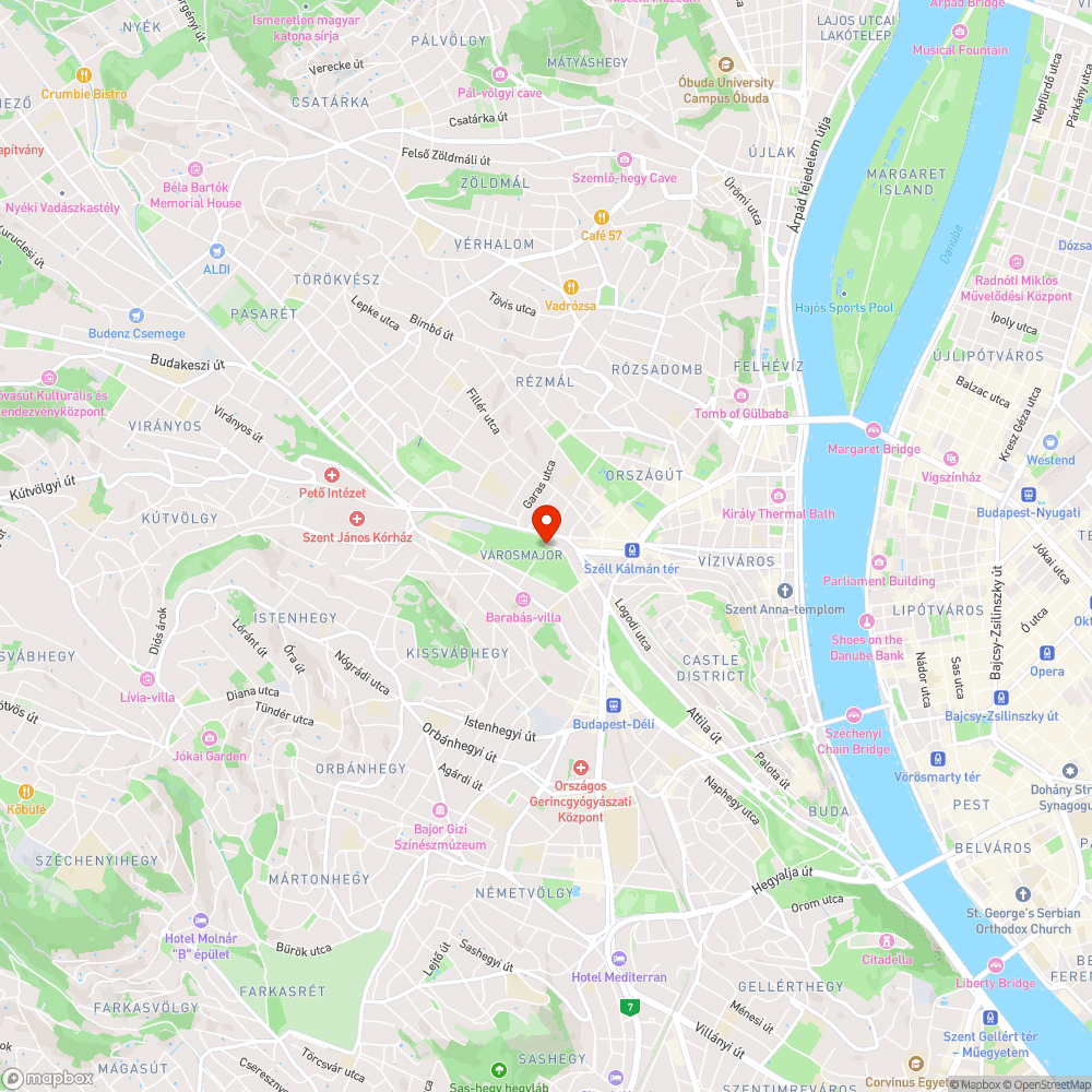 Illegális szemétlerakás a Városmajornál bejelentés helye