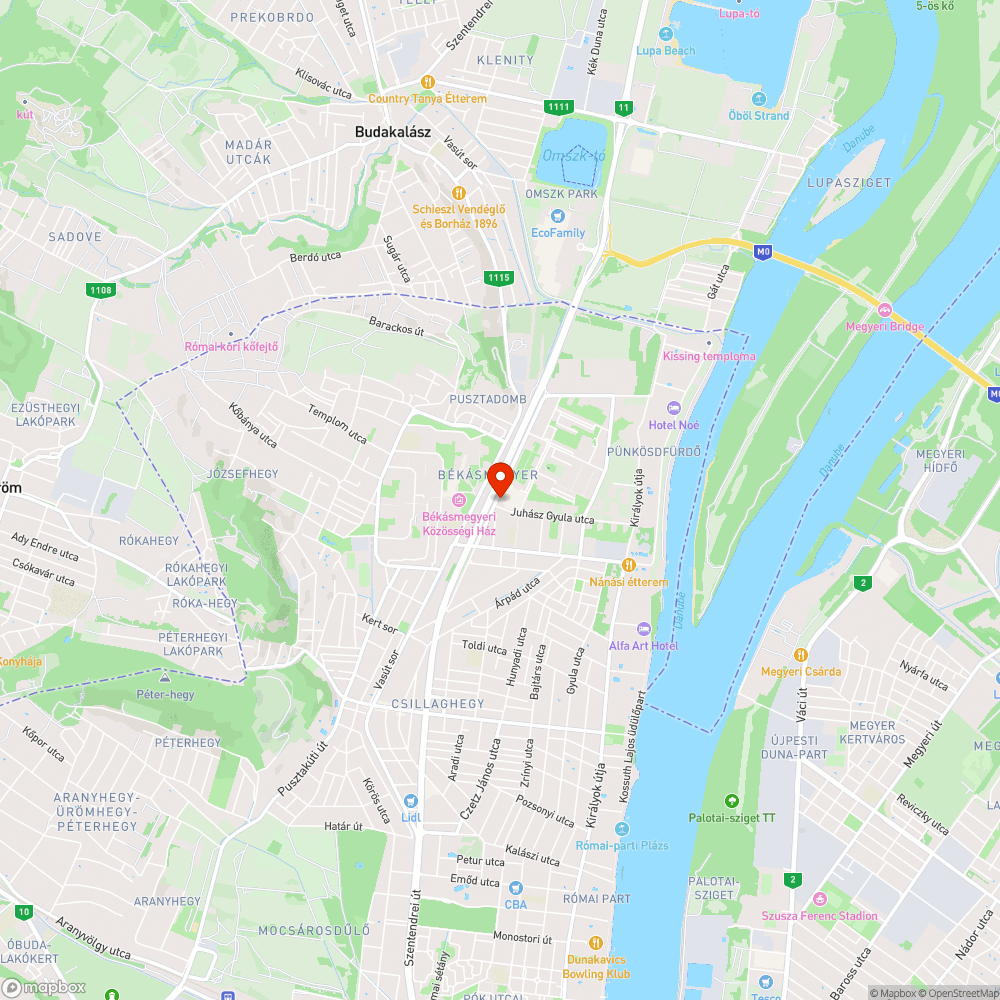 Békásmegyer - belépés csak gumicsizmában bejelentés helye