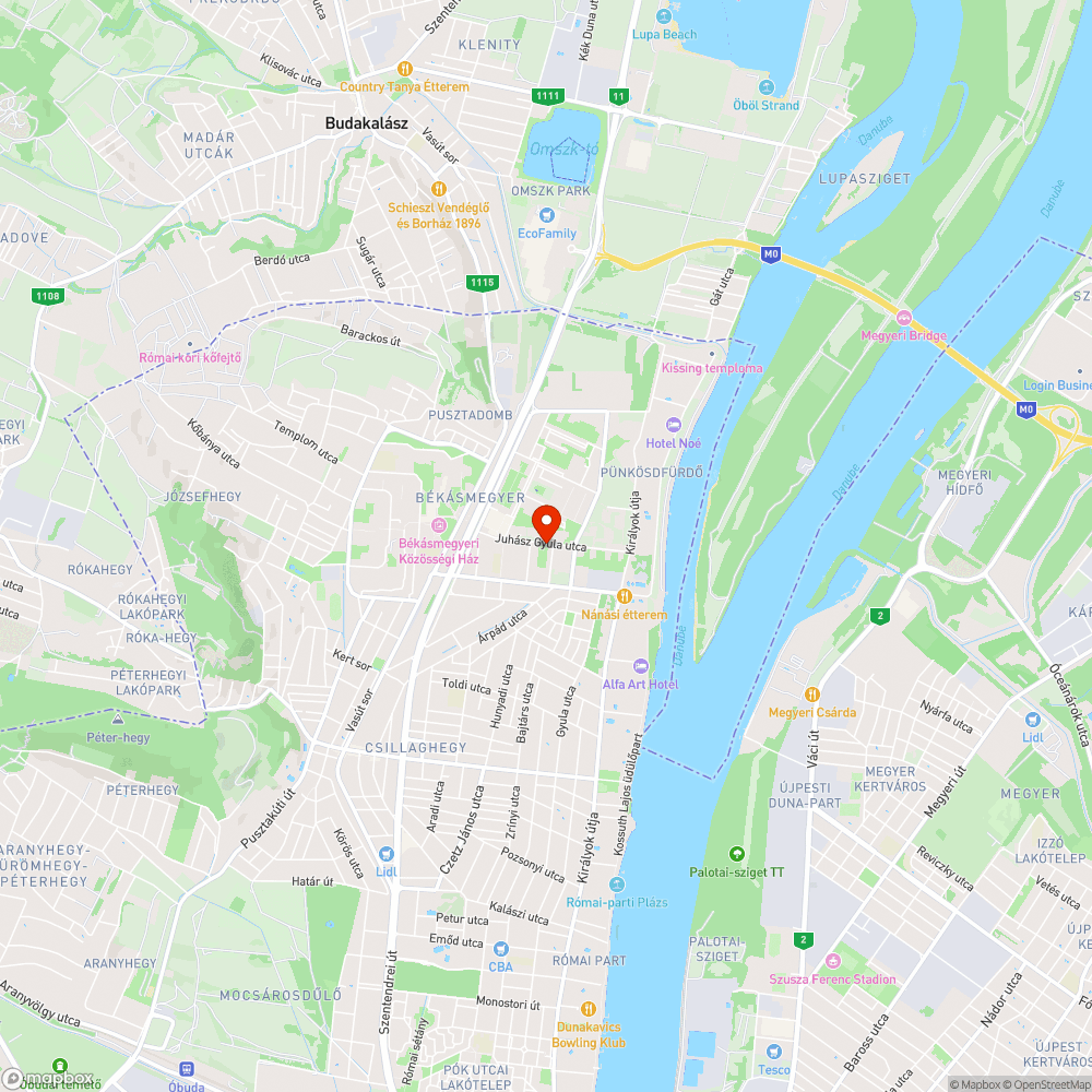 Békásmegyer - belépés csak gumicsizmában II. bejelentés helye