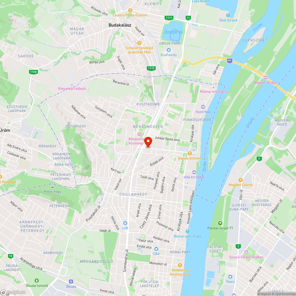 Kezdődő kráter bejelentés helye