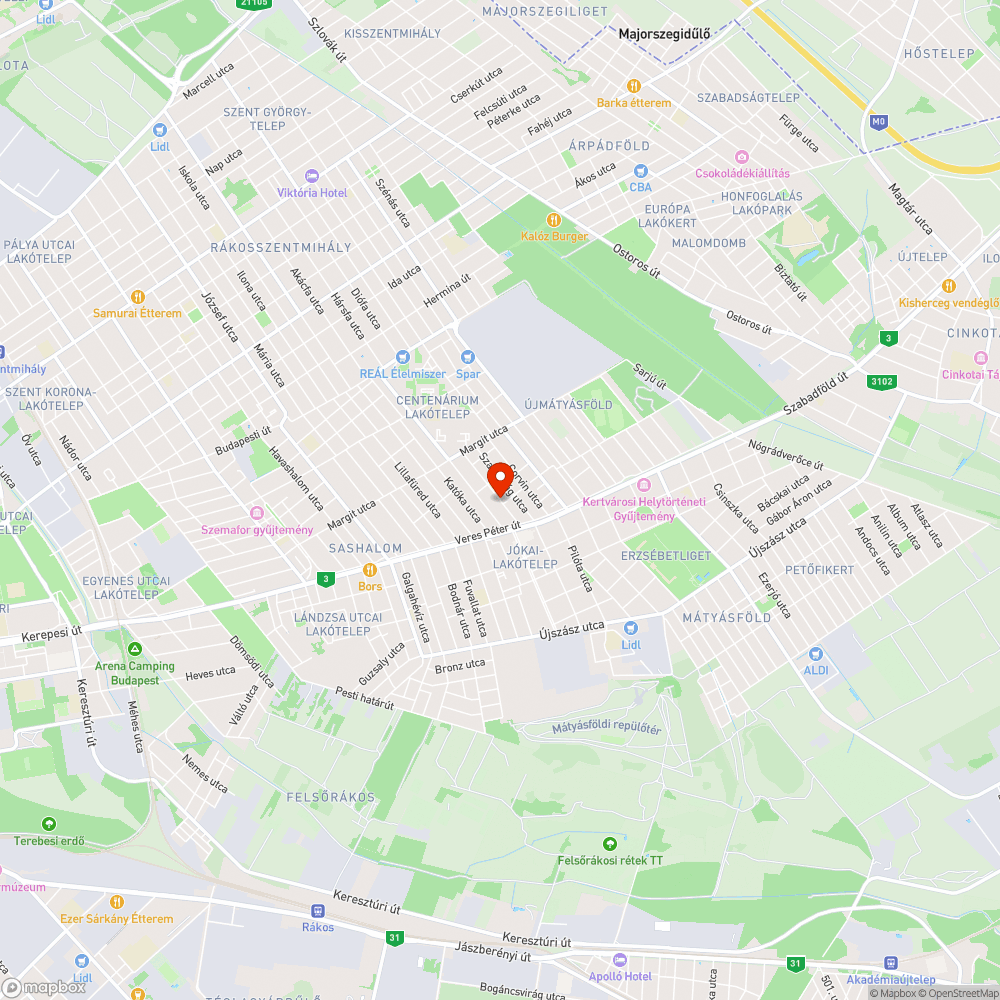 Kátyú 16. kerület bejelentés helye