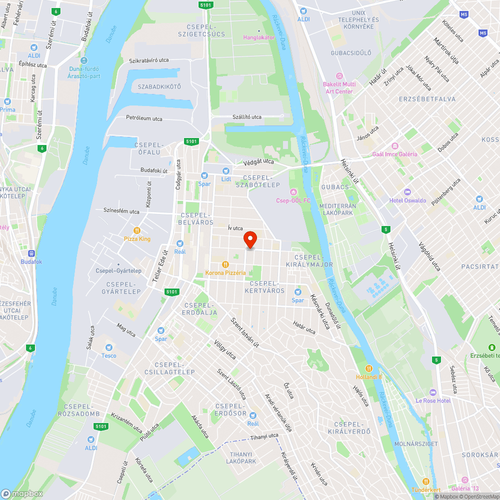 Kiszáradt fa bejelentés helye