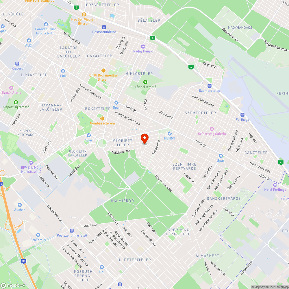 Szelektív gyűjtősziget-hulladéklerakó bejelentés helye