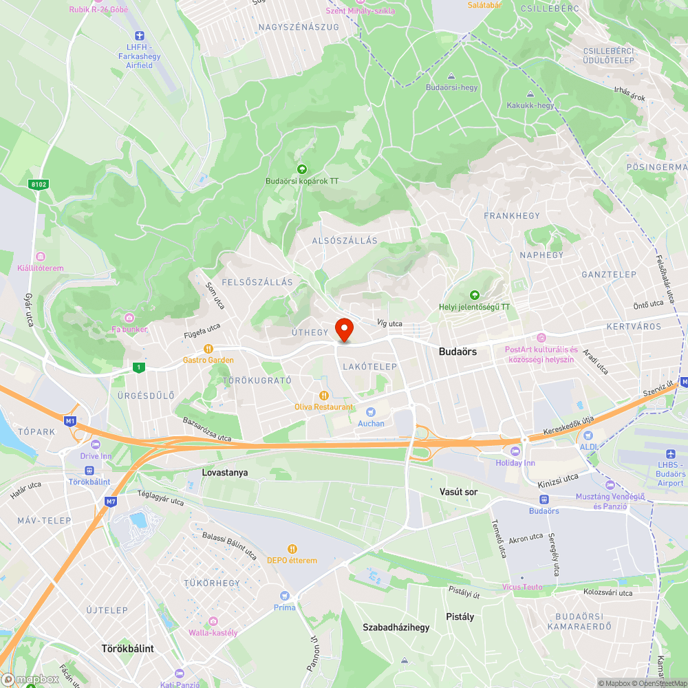 Balesetveszélyes víznyelőrács a buszöbölben bejelentés helye