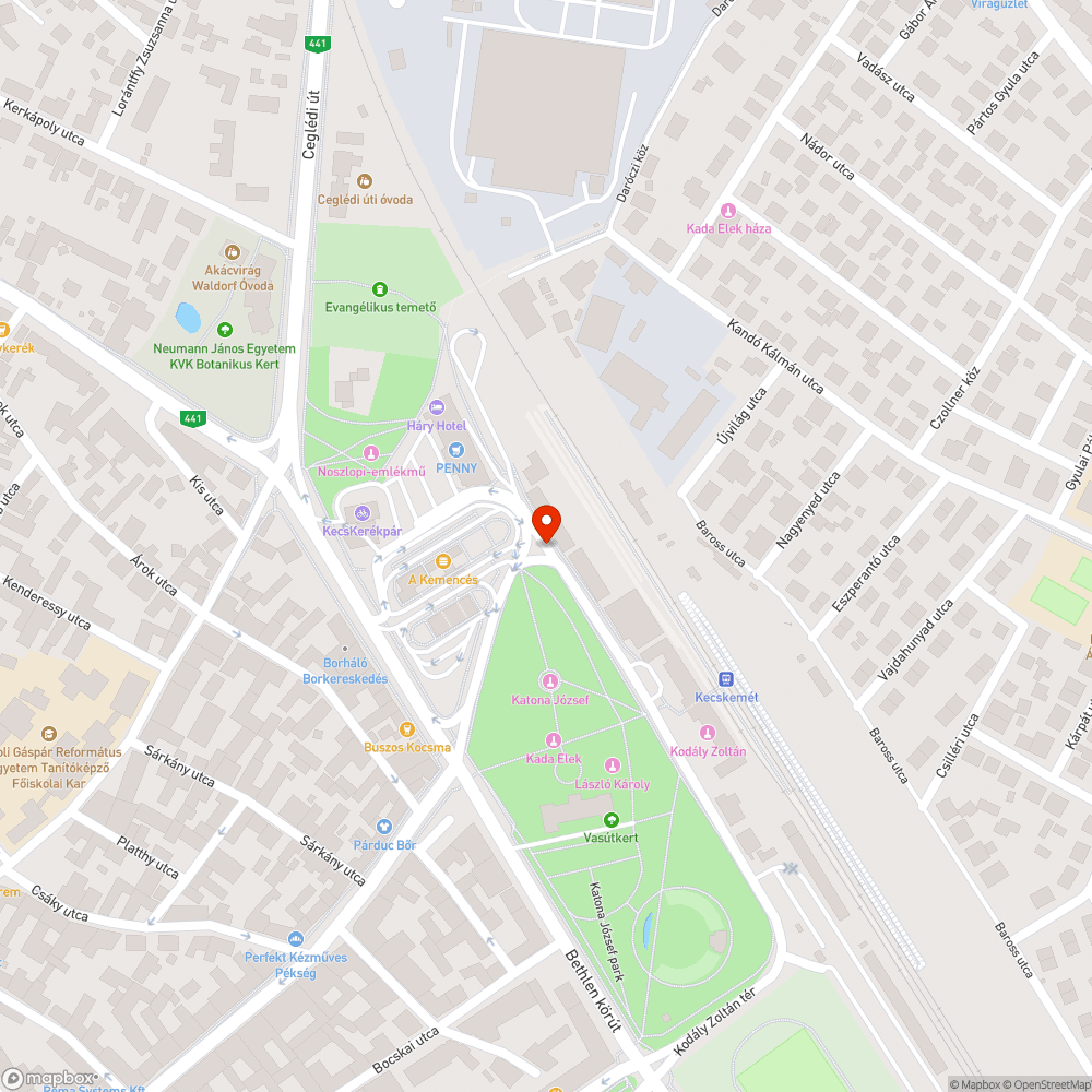 Elhanyagolt, kátyús járdaszakasz a Vasútpark mentén - ÚJRAKÜLDVE bejelentés helye