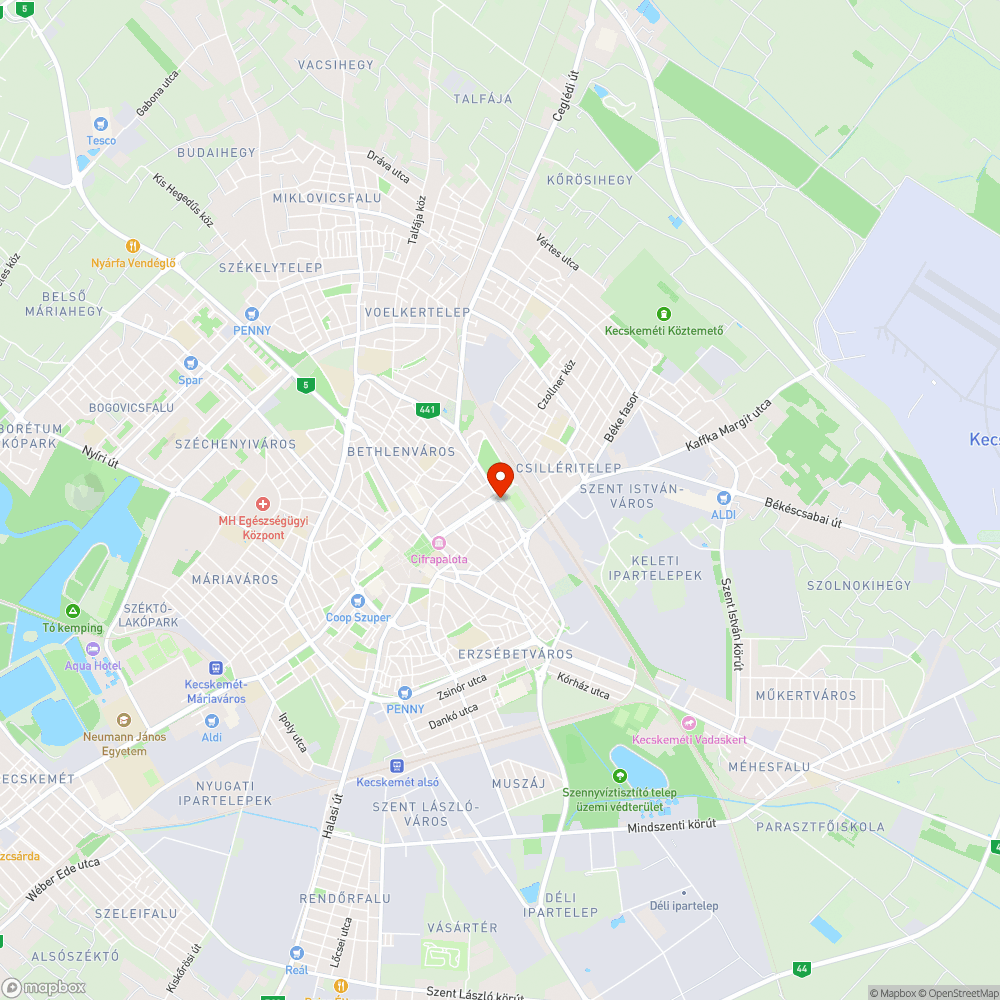 Nyomvályús úttest a Kuruc körúton bejelentés helye