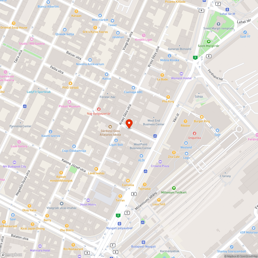 Radnóti utca XIII. kerület eltűnt 2 oszlop a járdáról. bejelentés helye