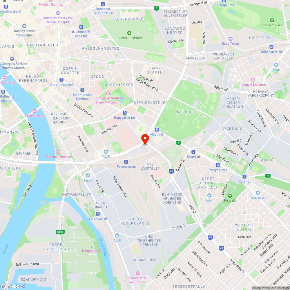 Tereprendezés-Albert Flórián út bejelentés helye