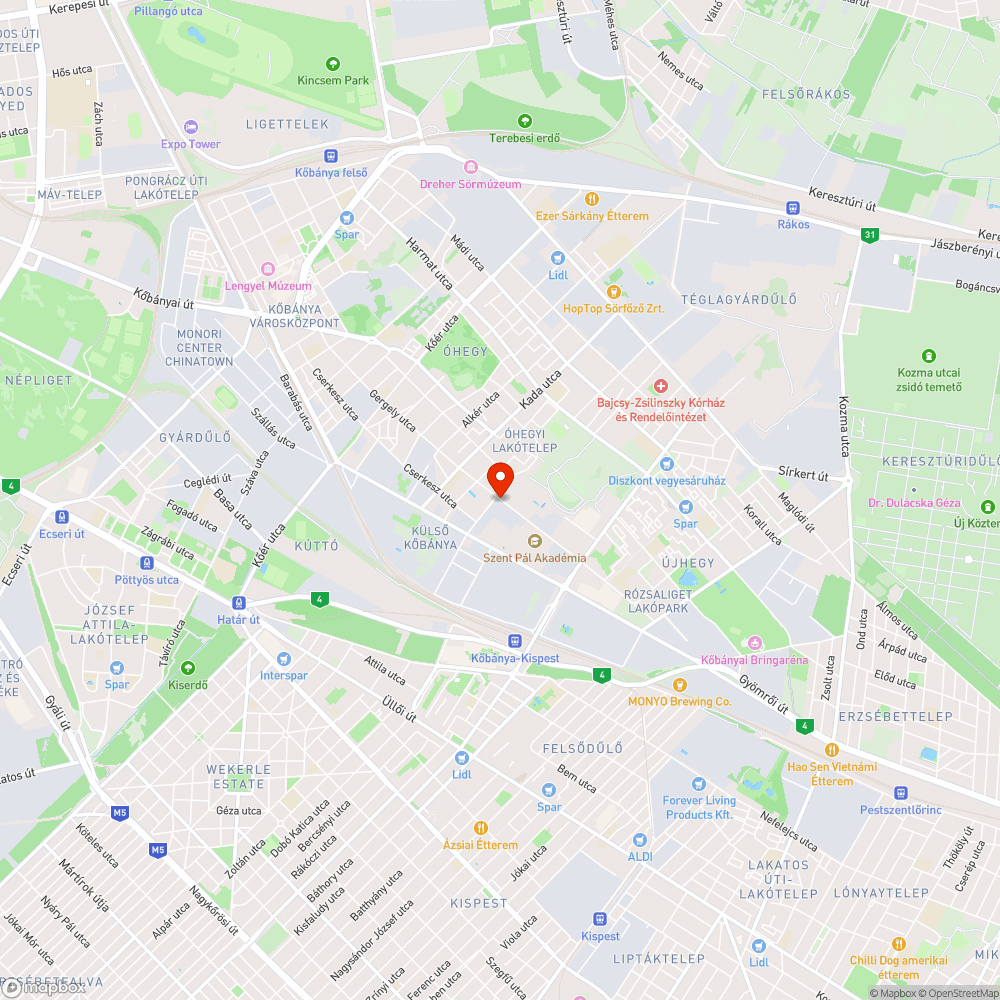 Kiszáradt fa buszmegállóban bejelentés helye