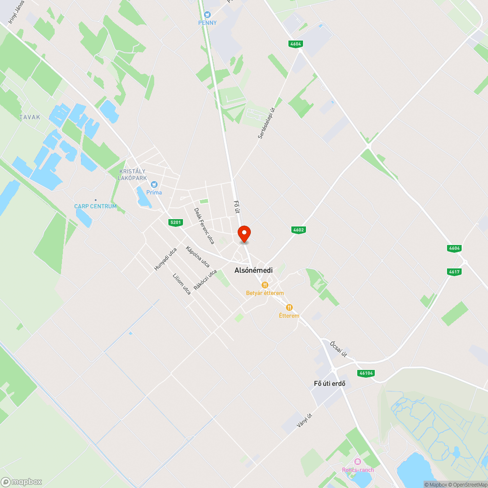 Zebra és közlekedő lámpa bejelentés helye