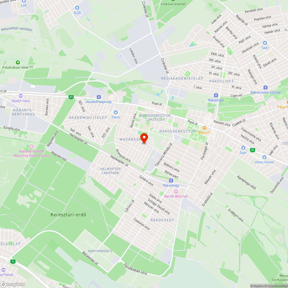 Graffitik bejelentés helye