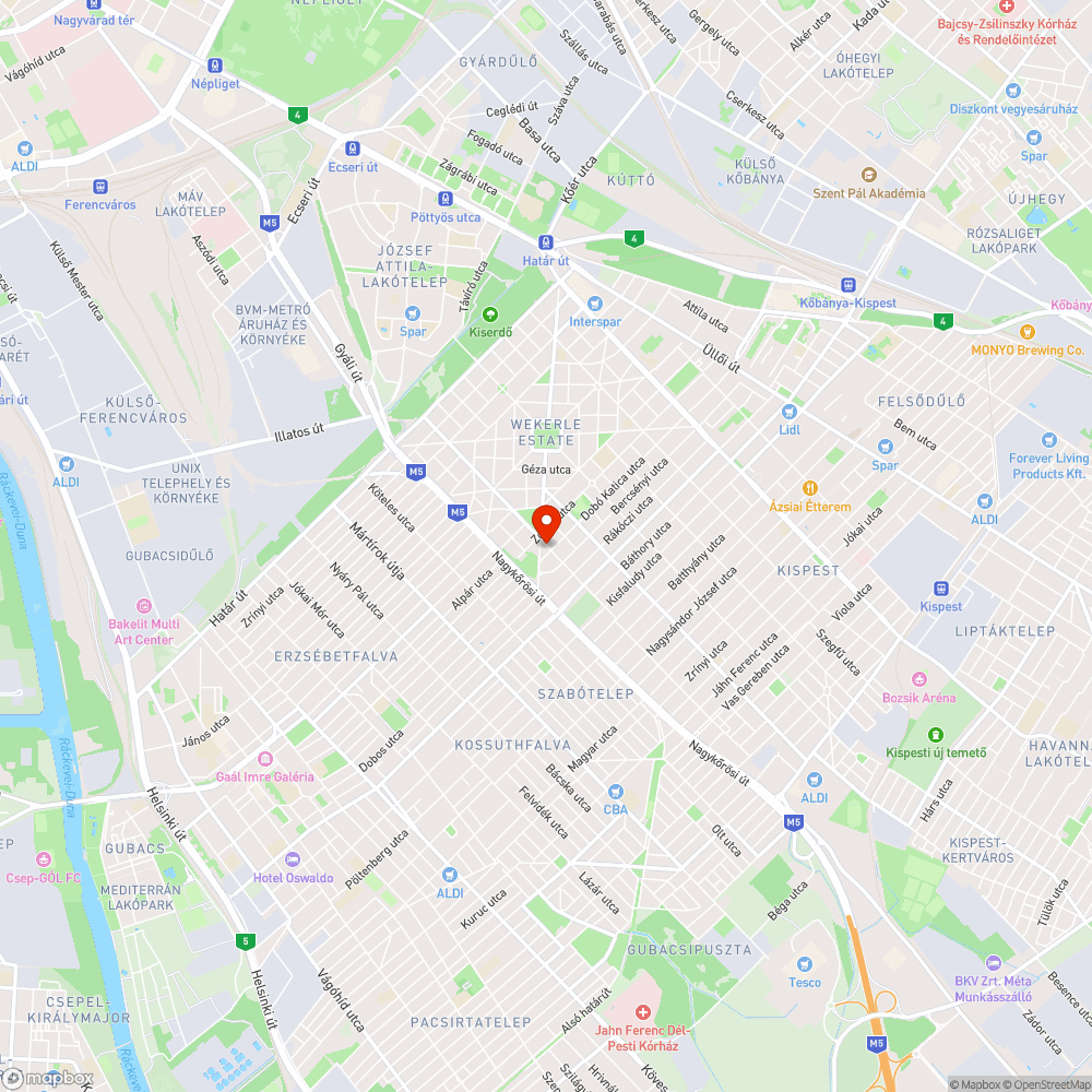 Hiányzó utca tábla bejelentés helye