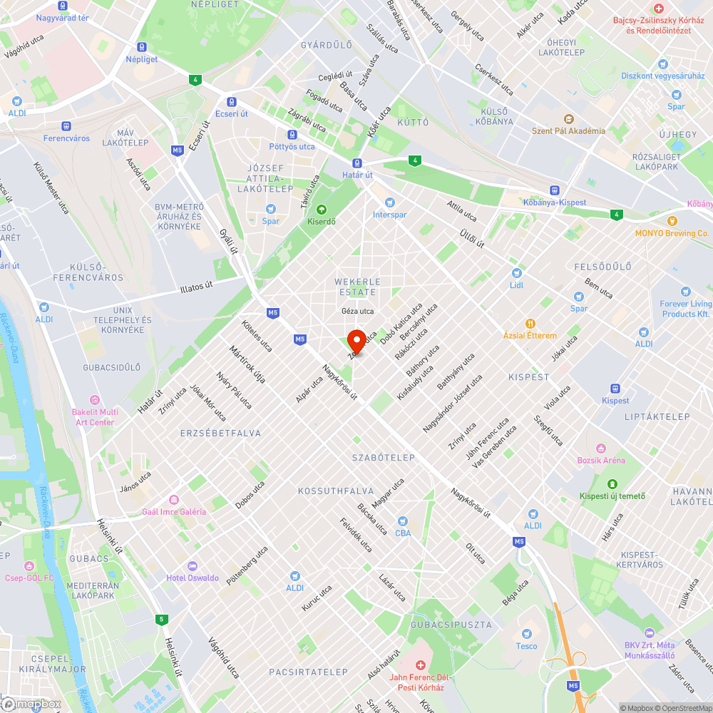 Graffitis utcanévtábla bejelentés helye