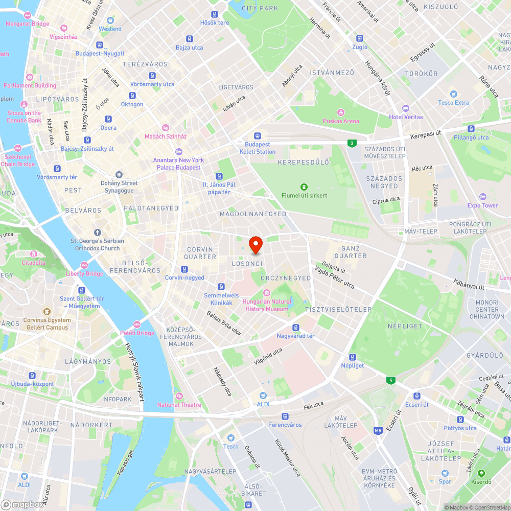 hétvégén a Práter utcában bejelentés helye