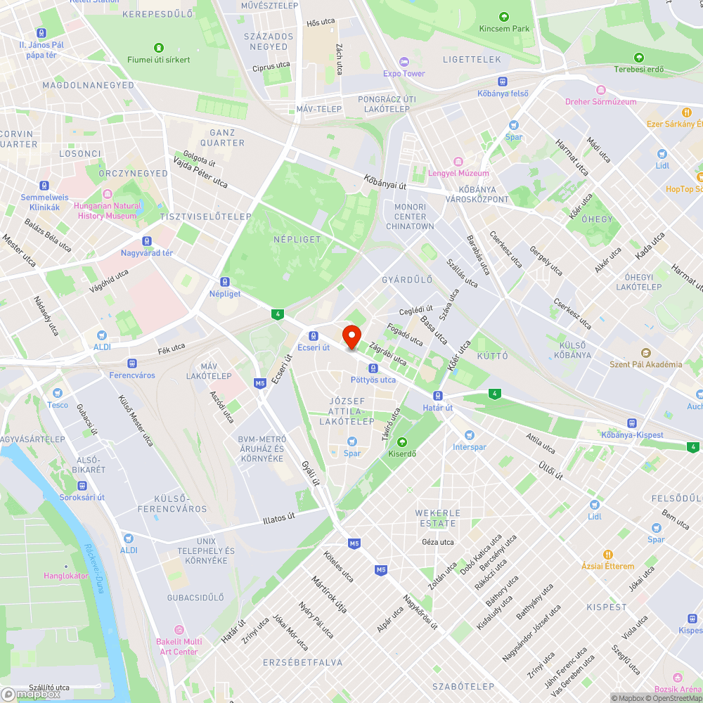 Hiányzó fa - Üllői út 124 bejelentés helye