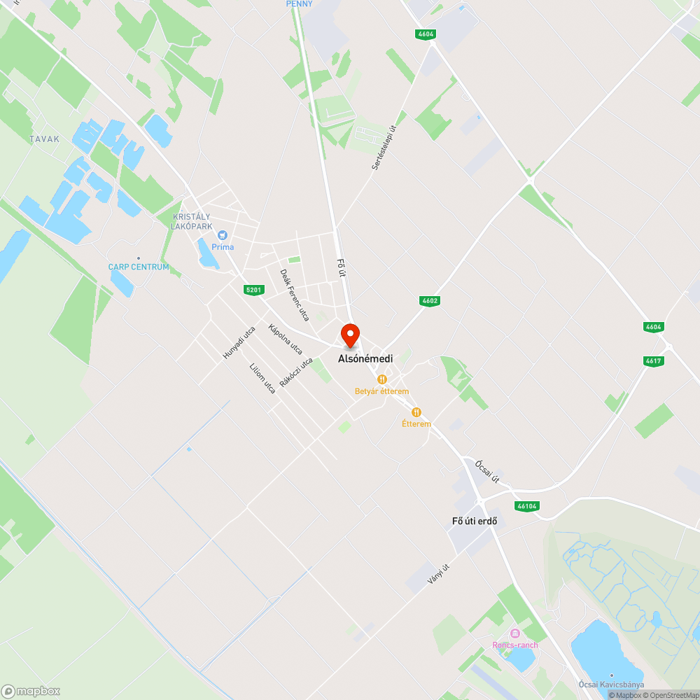 Zavaró járdaelem bejelentés helye