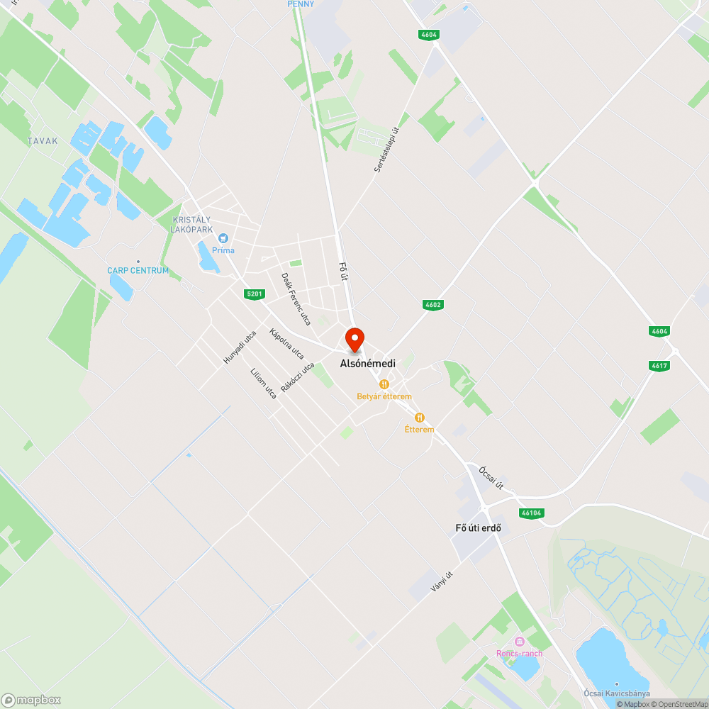 Üvegtörmelék bejelentés helye