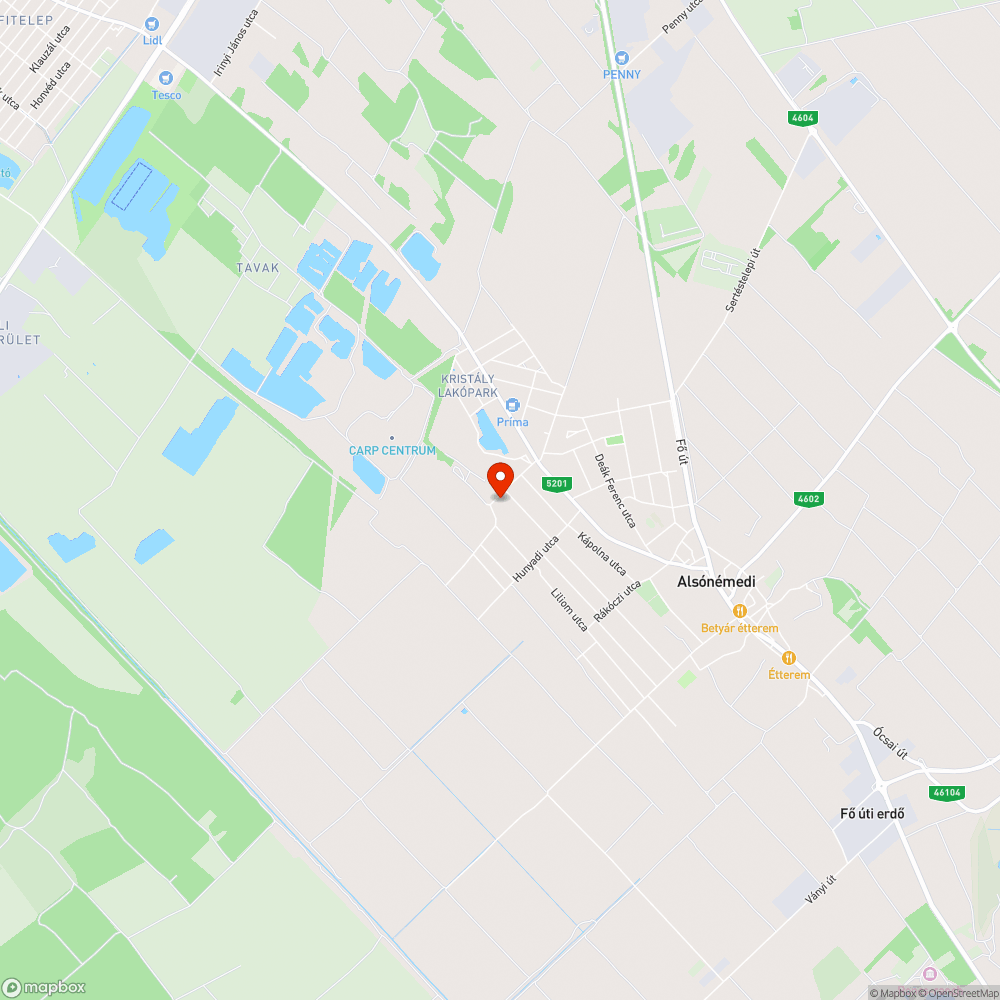 Gazos árok bejelentés helye