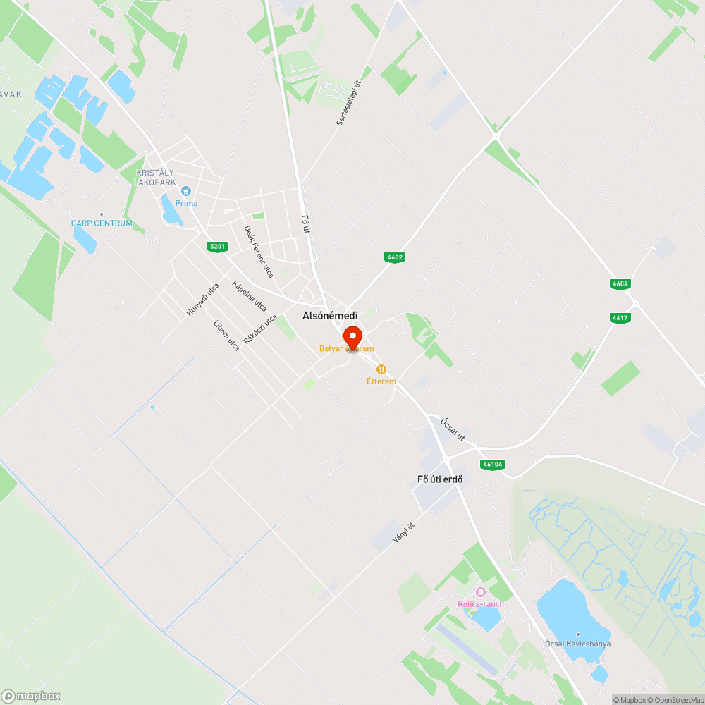 Otthagyot üveg bejelentés helye