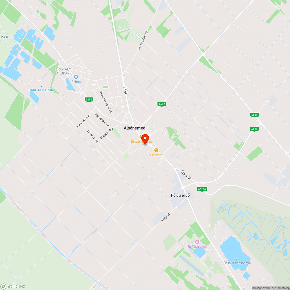 Összetört járda bejelentés helye