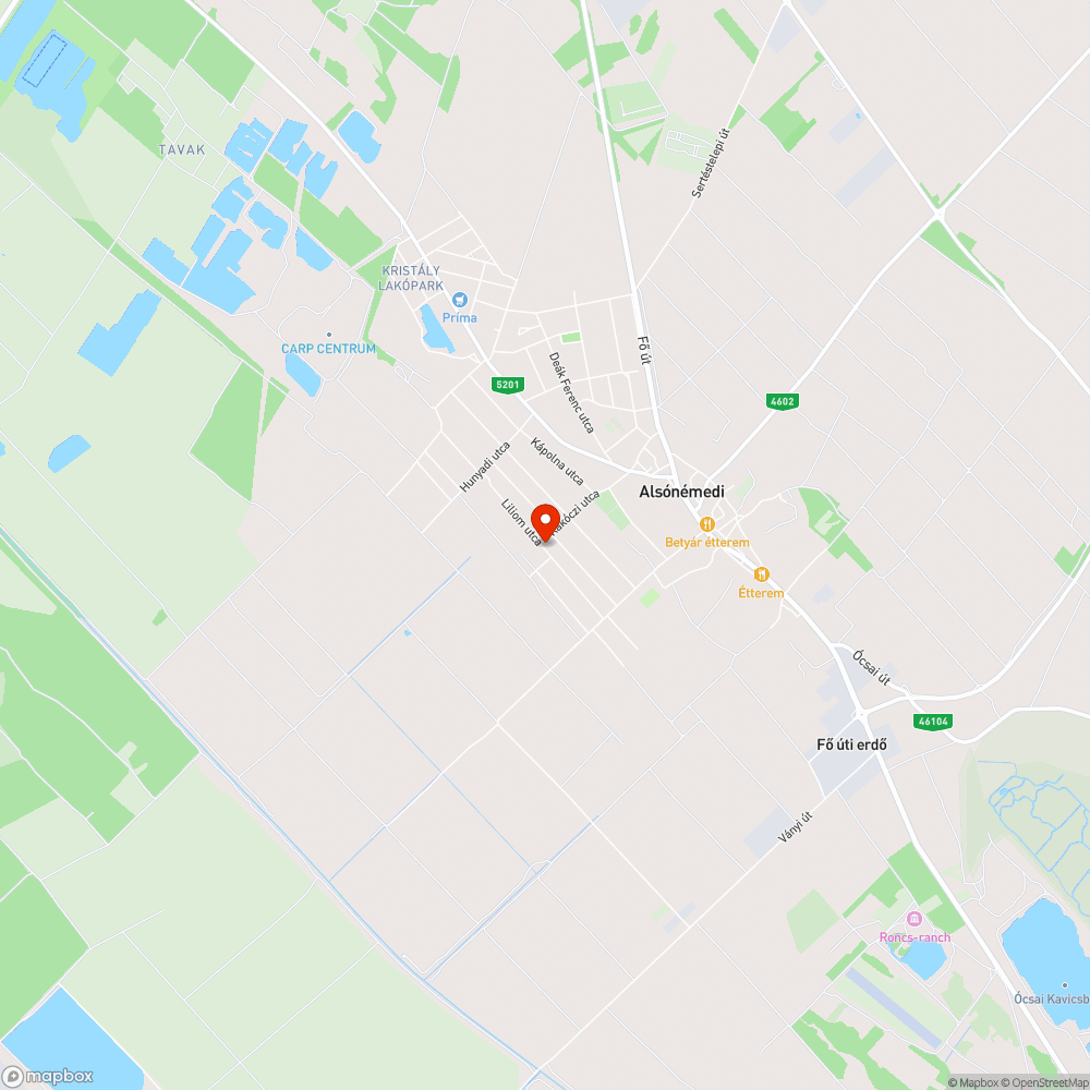 Eső utáni tócsák bejelentés helye