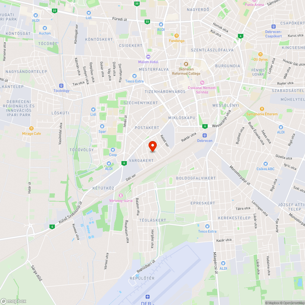 Beszakadt víznyelőrács bejelentés helye